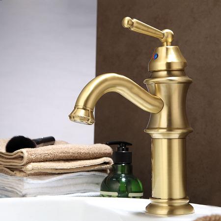 Brass faucets can style to the any bathroom